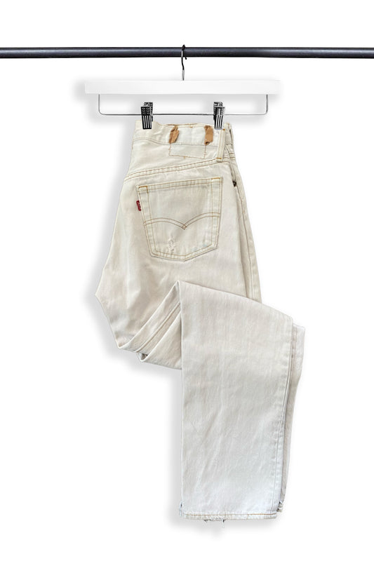 1990s White Levi's 501 Jeans 30 x 30